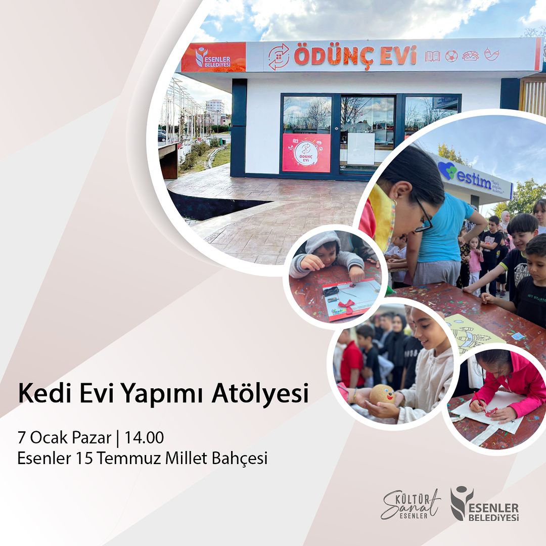 Esenler Belediyesi - Kedi Evi Yapımı Atölyesi